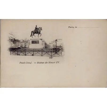 Jusqu’à Épuisement Des Stocks Carte postale Paris - Pont Neuf - Statue Henri IV