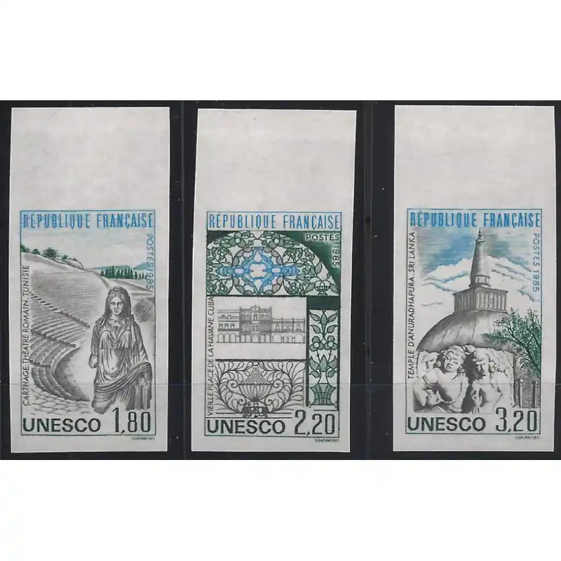 Meilleure Vente U.N.E.S.C.O. timbres de service N°88-90 série non dentelé neuf**.