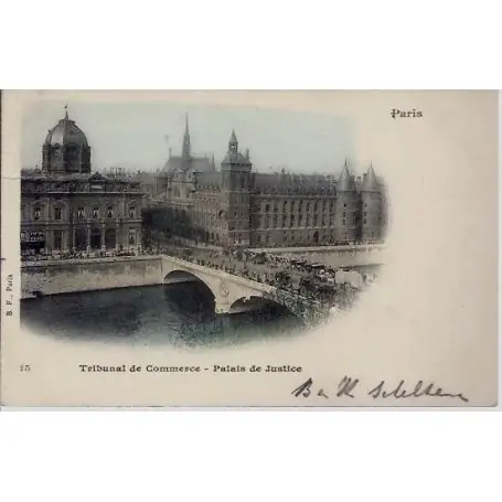 Carte postale Paris - Tribunal de commerce Palais de Justice Édition Limitée