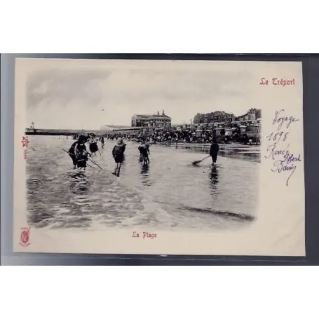 Prix Promo Carte postale 76 - Le Treport - la plage - Non voyage - Dos non divise