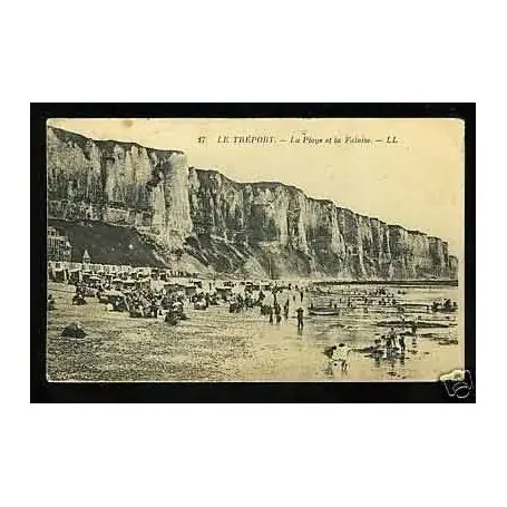 Acheter En Ligne Carte postale 76 - Le Treport - La plage et la falaise