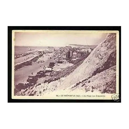 Pas Cher Carte postale 76 - Le Treport - La plage vue d'ensemble