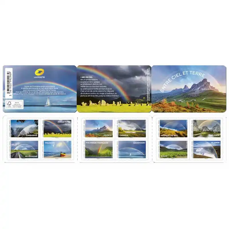 Timbres autoadhésifs de France N°2228-2239, Entre Ciel et Terre. Certifié