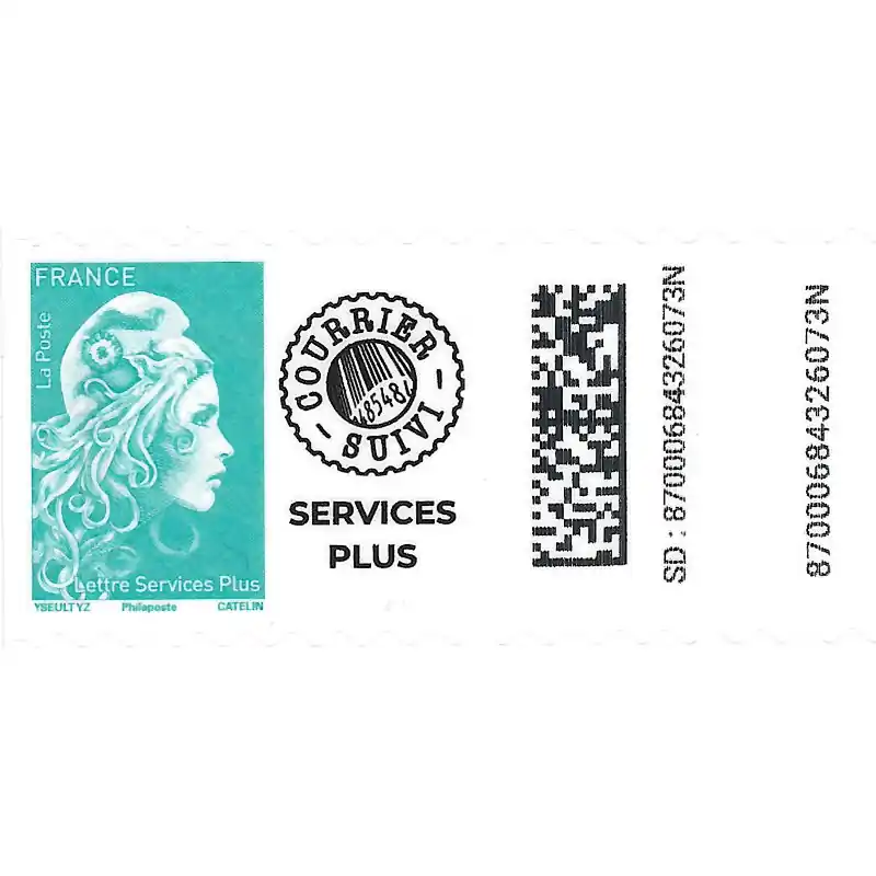 Petit Prix Timbre autoadhésif de France N°2227 - Marianne l'engagée.