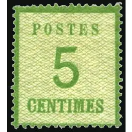 Timbre de collection France - Alsace Lorraine 04b Fait Main