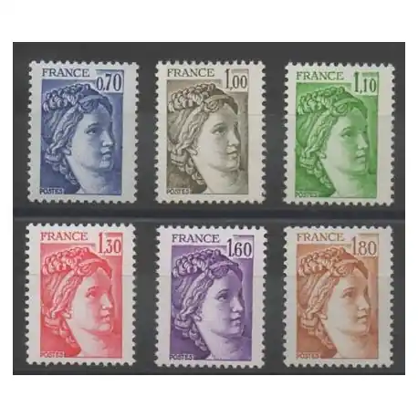 Haute Qualité France - Variétés - 1979 - No 2056b/2061b