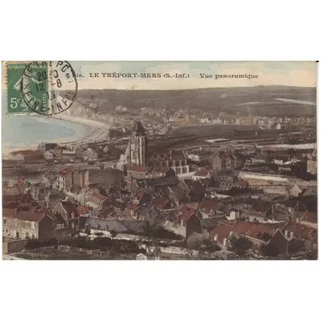 Tendance Carte postale 76 - Le Treport-Mers - Vue panoramique