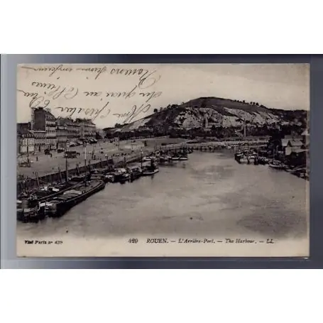 Carte postale 76 - Rouen - L' arriere-Port - Voyage - Dos divise Meilleure Vente
