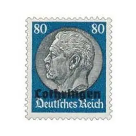 Timbre de collection France - Alsace Lorraine 38 Prix Cassé