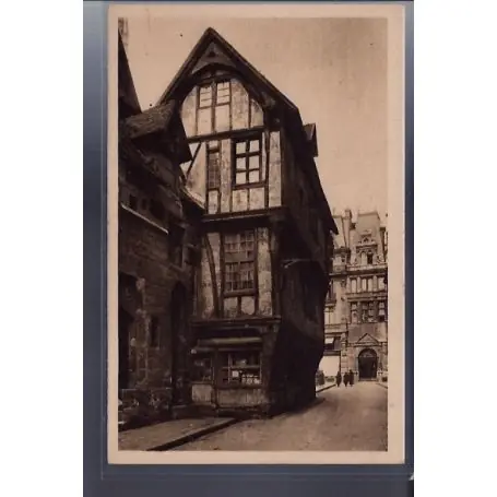 Carte postale 76 - Rouen - Maison du XVe siecle - rue Saint-Romain - Non voyage - Dos div Dernier Modèle