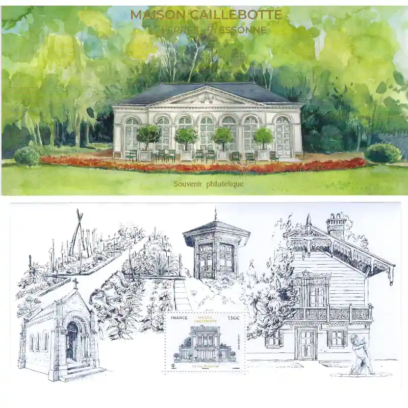 Livraison Mondiale Bloc souvenir N°203 Maison Caillebotte neuf**.