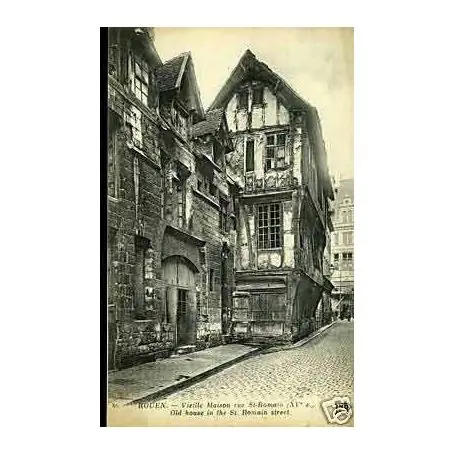 Carte postale 76 - Rouen - Vieille maison rue St-Romain Tendance