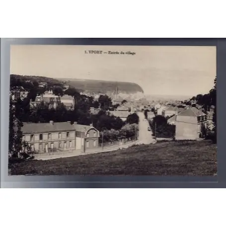 Nouvelle Collection Carte postale 76 - Yport - Entree du village - Non voyage - Dos divise