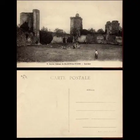 Carte postale 77 - Ancien de chateau de Blandy les Tours - Interieur Certifié