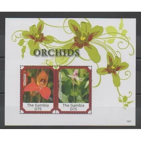 Haute Qualité Gambie - 2015 - No BF 852 - Orchidées