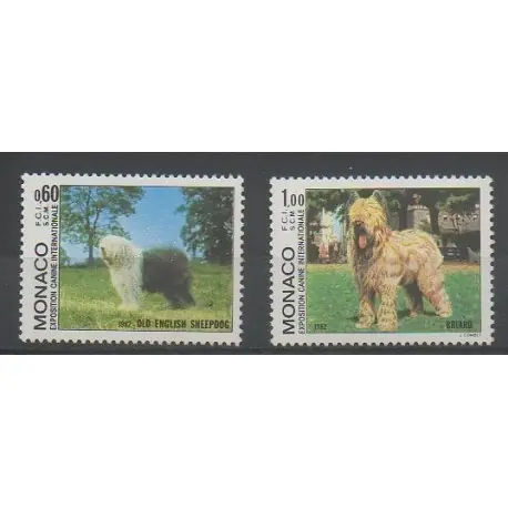 Offre Du Jour Monaco - 1982 - No 1329/1330 - Chiens