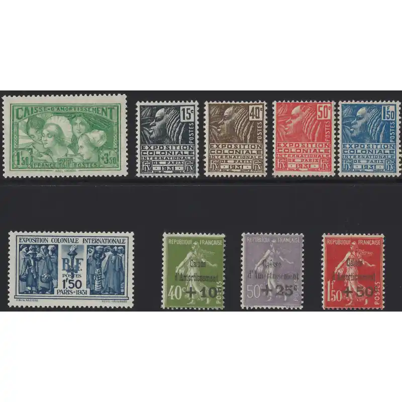 Artisanat France année 1931 complète timbres neufs**.