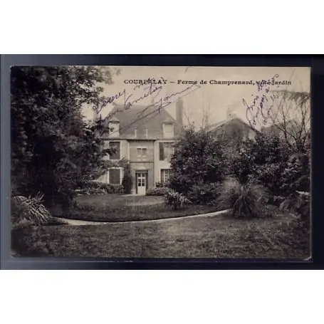 Quantité Limitée Carte postale 77 - Courpalay - ferme de Champrenard - cote jardin - Voyage - Dos divise