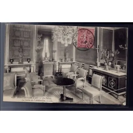 Carte postale 77 - Fontainebleau - le Palais - le salon de l' abdication - Voyage - Dos d Offre Du Jour