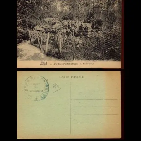 Carte postale 77 - Foret de Fontainebleau - La roche eponge Jusqu’à Épuisement Des Stocks