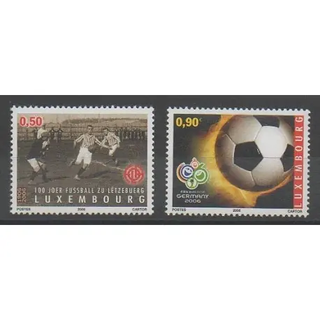 Luxembourg - 2006 - No 1661/1662 - Football Paiement Sécurisé