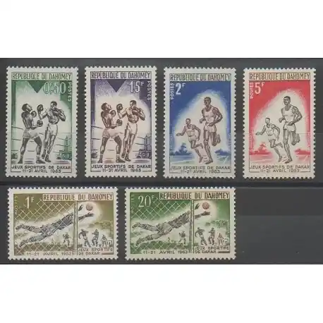 Nouvelle Collection Dahomey - 1963 - No 192/197 - Football