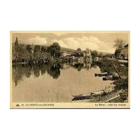 Acheter Direct Carte postale 77 - LA FERTE SOUS JOUARRE - LA MARNE- QUAI DES ANGLAIS