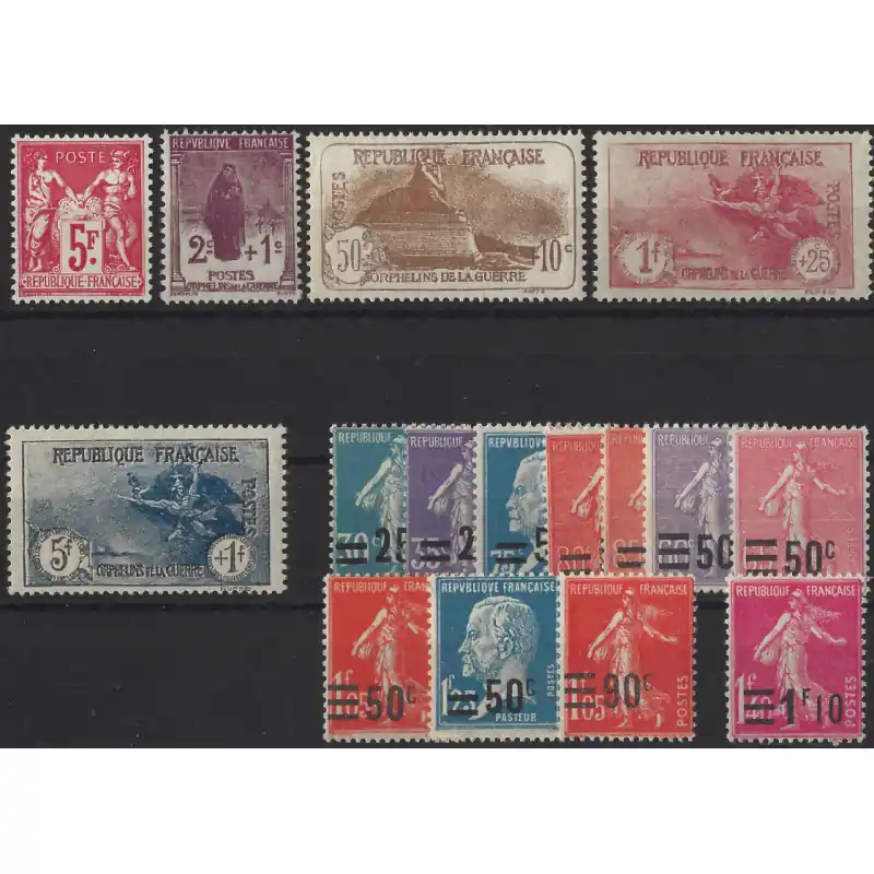 France année 1925-1926 complète timbres neufs**. Prix Promo