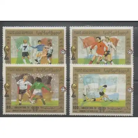 Meilleur Choix Yémen - République arabe - 1981 - No PA 177/PA 180 - Coupe du monde de football