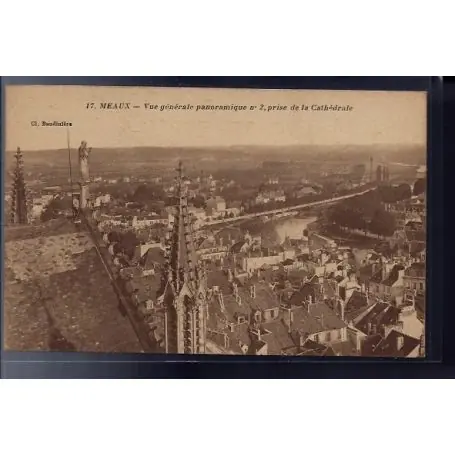 Carte postale 77 - Meaux - Vue generale panoramique N°2 - prise de la Cathedrale - Non vo Offre Spéciale