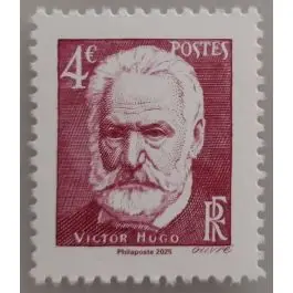 Timbre de collection France - 5923 Timbre 4€ Rouge issu du Bloc Feuillet "Victor Hugo (1802-1885)" Prix Promo