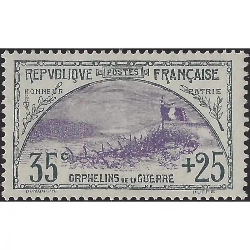 Tranchées timbre de France N°152 neuf*. Populaire