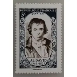 Timbre de collection France - 5924 Timbre 3€ Bleu issu du Bloc Feuillet "Jacques-Louis David" Prix Cassé