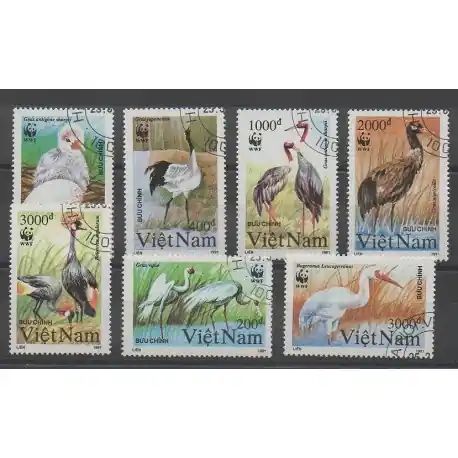 Vietnam - 1991 - No 1176/1182 - Oiseaux - oblitéré Original