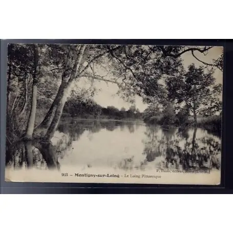 Carte postale 77 - Montigny-sur-Loing - le Loing pittoresque - Voyage - Dos divise Retour Gratuit