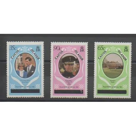Populaire Caiques (Iles) - 1981 - No 8(B)/10(B) - Royauté