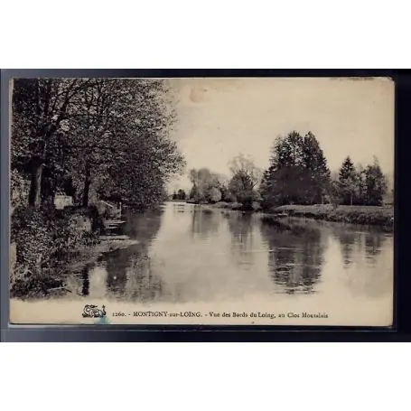 Petit Prix Carte postale 77 - Montigny-sur-Loing - Vue des Bords du Loing - au clos Montalais - Voya