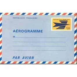 Timbre de collection France - Aerogramme 1002-AER Retour Gratuit