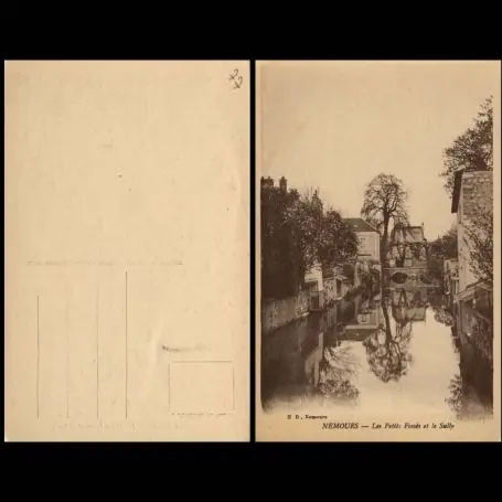 Carte postale 77 - Nemours - Les petits fosses et le Sully Paiement Sécurisé