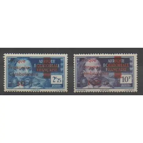 Achat Immédiat Afrique Equatoriale Française - 1943 - No 165/166