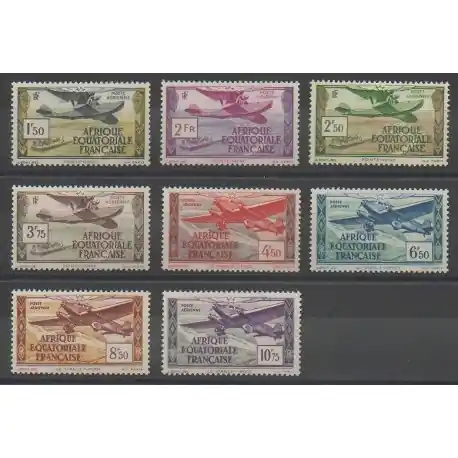 Afrique Equatoriale Française - 1937 - No PA 1/PA 8 Prix Bas