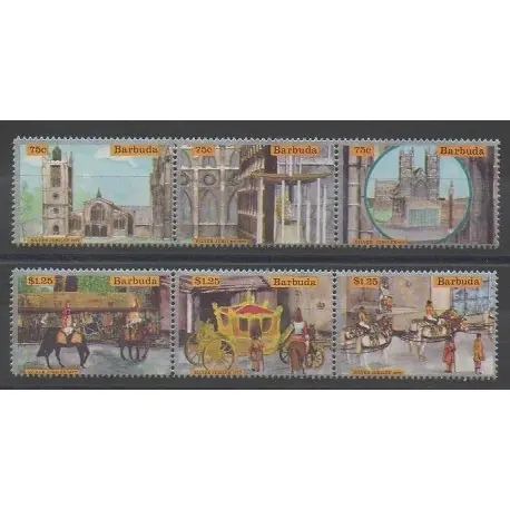 Barbuda - 1977 - No 284/289 - Royauté Retour Gratuit