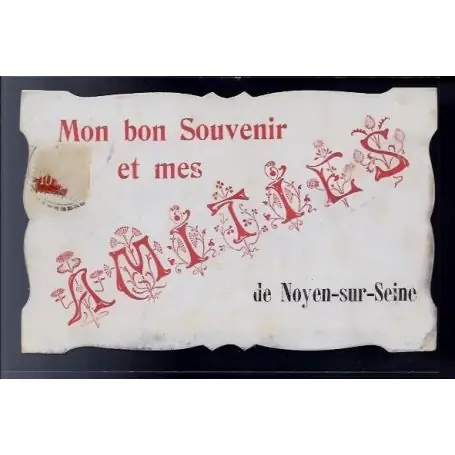 Achetez Aujourd’hui Carte postale 77 - Noyen-sur-Seine - carte Mon bon souvenir et mes amities de Noyen-sur"