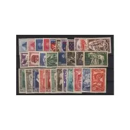 Timbre de collection France - Anne 1943 sans les 2 bandes Remise