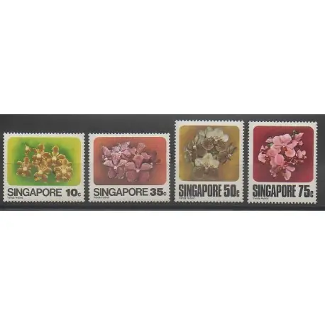 Acheter Direct Singapour - 1979 - No 317/320 - Orchidées