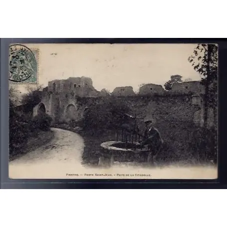 Carte postale 77 - Provins - Porte Saint-Jean - puits de la Citadelle - Voyage - Dos div Expédition Rapide