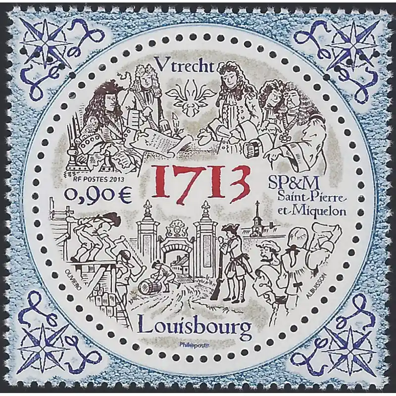 Meilleur Prix Fondation de Louisbourg timbre de Saint Pierre et Miquelon N°1095 neuf**.