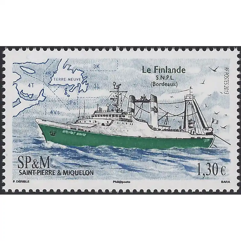 Meilleure Vente Le Finlande timbre de Saint Pierre et Miquelon N°1066 neuf**.