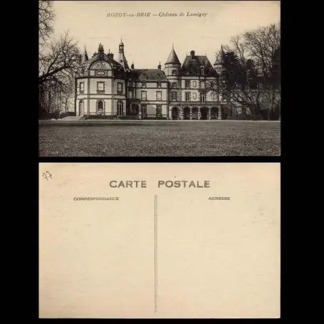 Vente Flash Carte postale 77 - Rozoy en Brie - Chateau de Lumigny