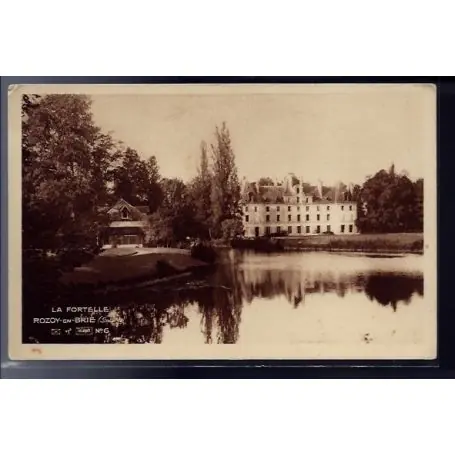 Meilleure Qualité Carte postale 77 - Rozoy-en-Brie - La fortelle - Voyage - Dos divise